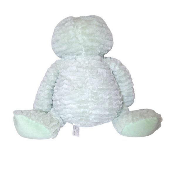 2017 Animal Adventure Green Frog Sweet Sprouts Textured Plush Stuffed Toy 18" - Picture 2 of 5